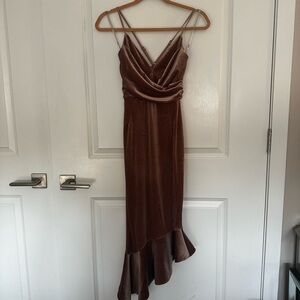 EUC ASOS Velvet Midi dress, size 2